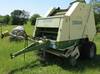 1997 Krone KR160B round baler 540 PTO Twine tie or net wrap 4 x 5 bale capacity Bale kicker Steel ga...