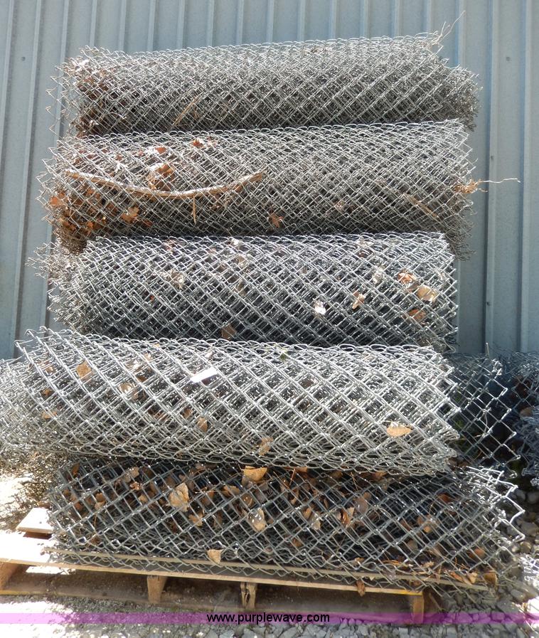 image for item AA9930 Approximately 150' of 4'H 11 gauge chain link fencing