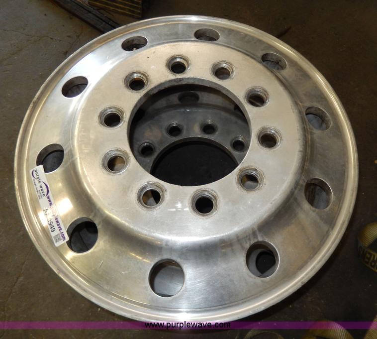 image for item AA9949 (2) 10 bolt aluminum wheels with stems