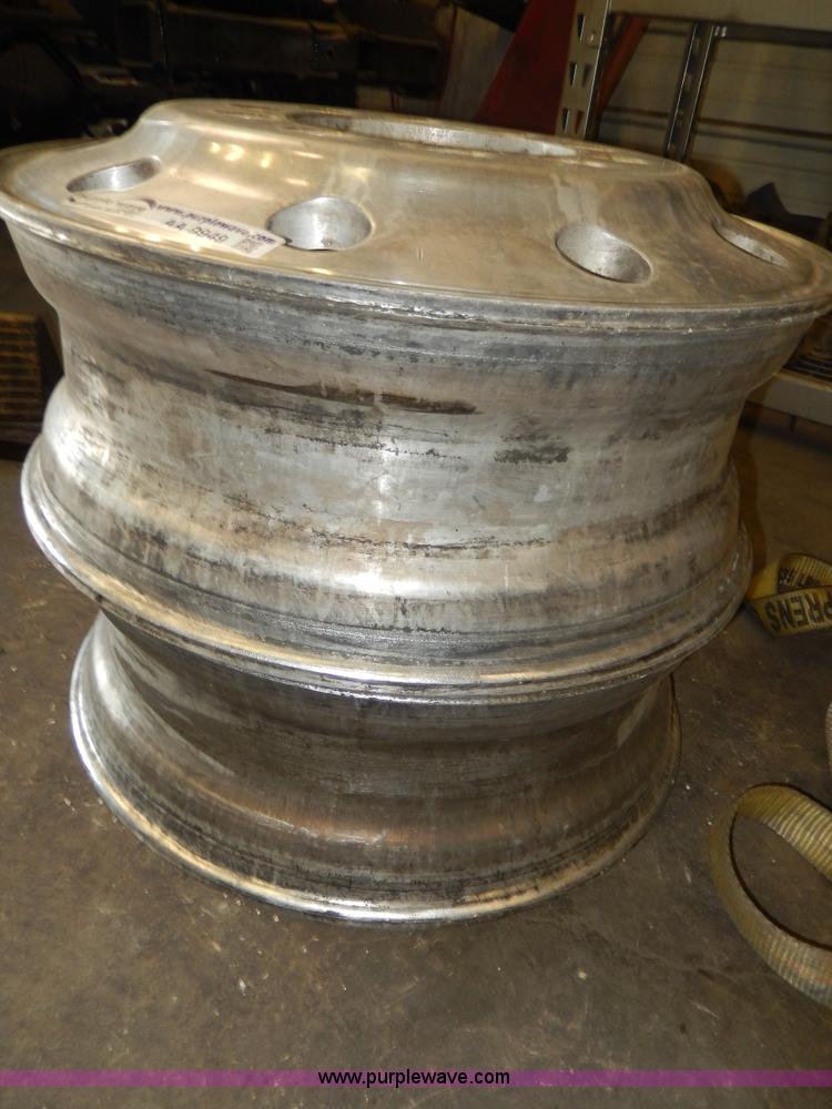 image for item AA9949 (2) 10 bolt aluminum wheels with stems