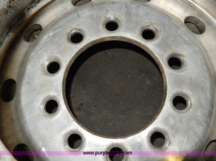 image for item AA9949 (2) 10 bolt aluminum wheels with stems