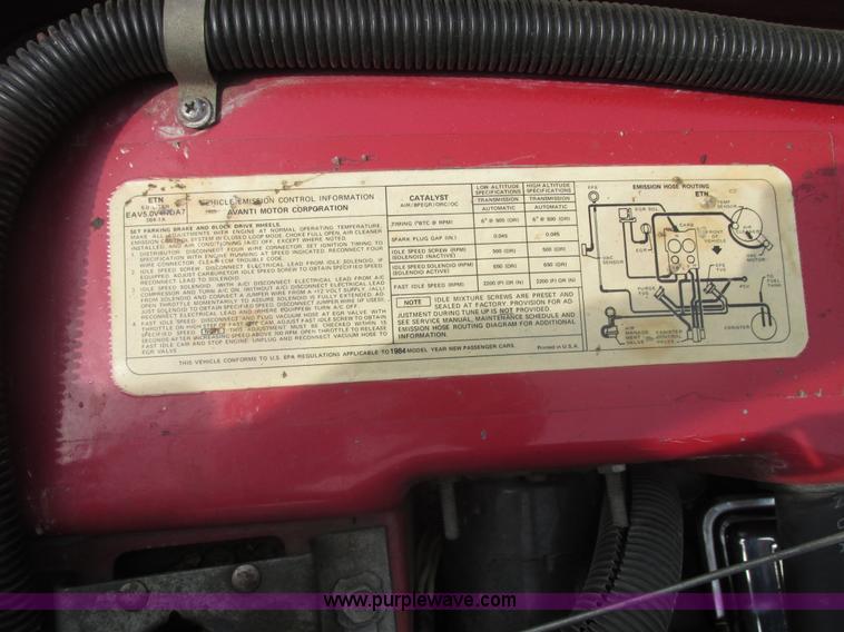 image for item AB9373 1984 Studebaker Avanti II