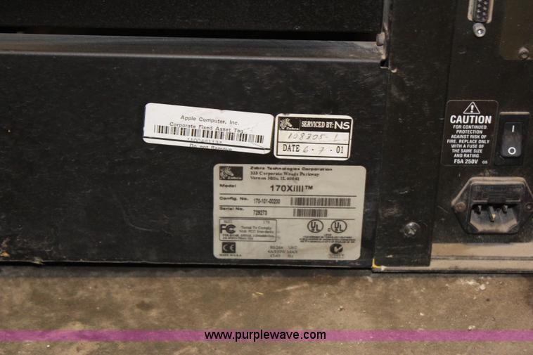 image for item AJ9618 Zebra 170 Xiiii label and barcode printer