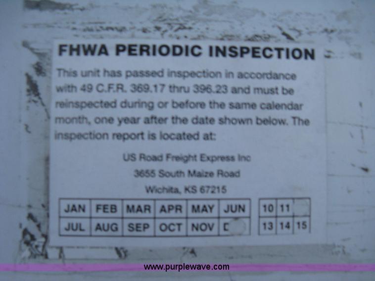 image for item D8304 1994 Wabash 28' dry van trailer