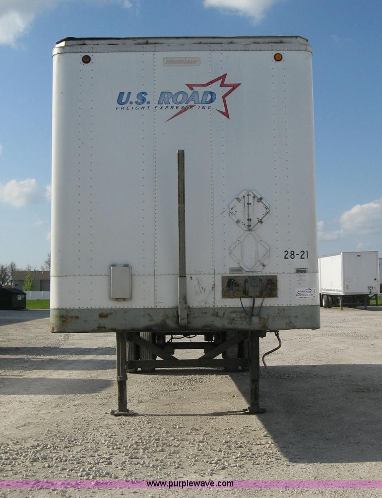 image for item D8308 1993 Fruehauf 28' dry van trailer