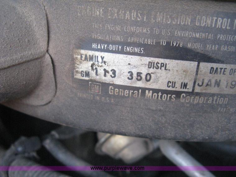 image for item D8313 1978 Chevrolet Scottsdale 20 pickup truck