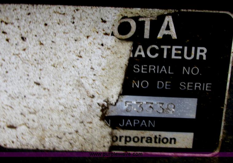 image for item E7237 Kubota B7610 MFWD tractor