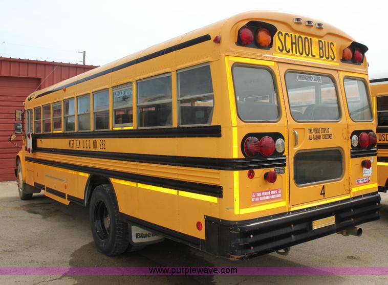 image for item E8489 1996 International 3800 Blue Bird school bus