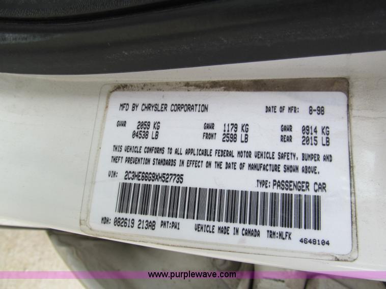 image for item F5066 1999 Chrysler 300M