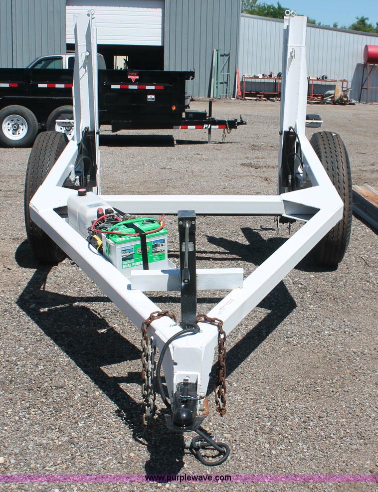 image for item F9132 Shop built 13' reel dolly trailer