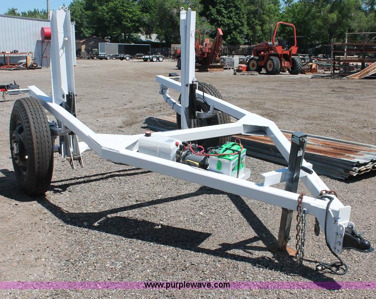image for item F9132 Shop built 13' reel dolly trailer
