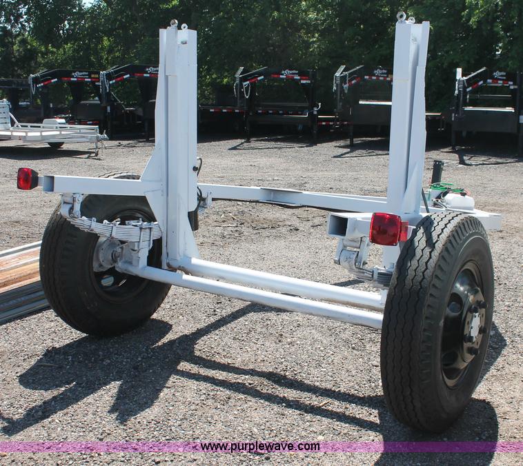 image for item F9132 Shop built 13' reel dolly trailer