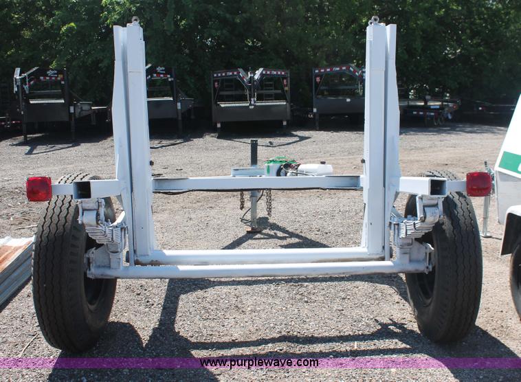 image for item F9132 Shop built 13' reel dolly trailer