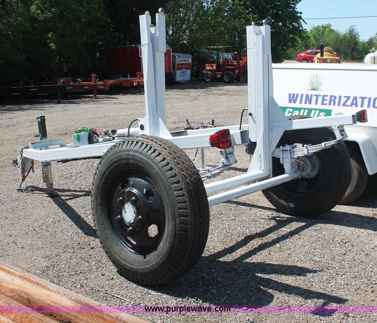 image for item F9132 Shop built 13' reel dolly trailer