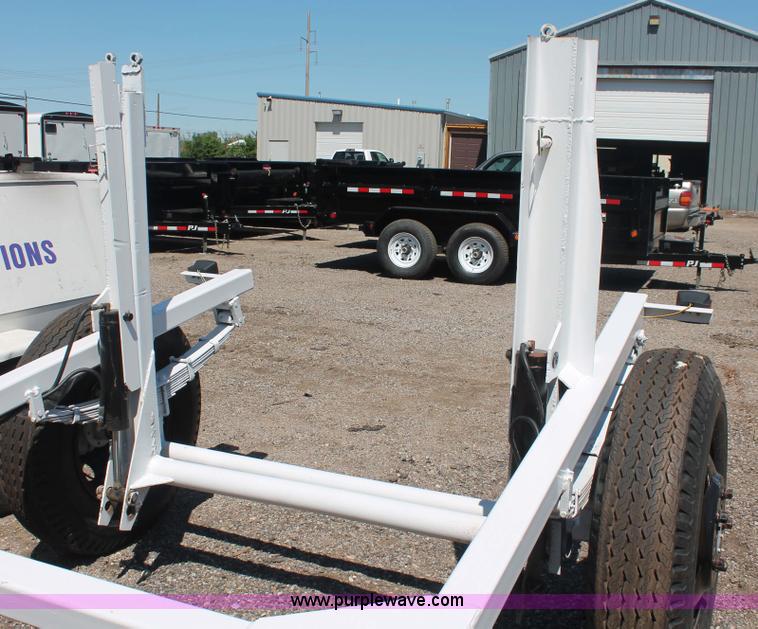 image for item F9132 Shop built 13' reel dolly trailer