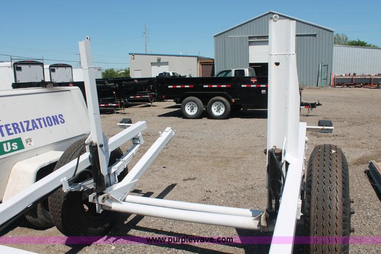 image for item F9132 Shop built 13' reel dolly trailer