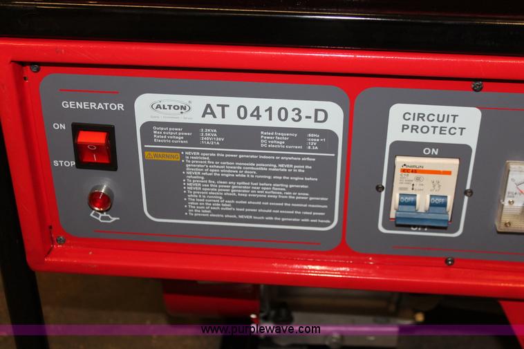 image for item H3663 Alton AT04103-D portable generator