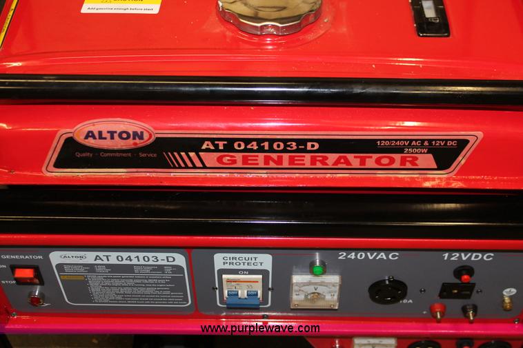image for item H3663 Alton AT04103-D portable generator