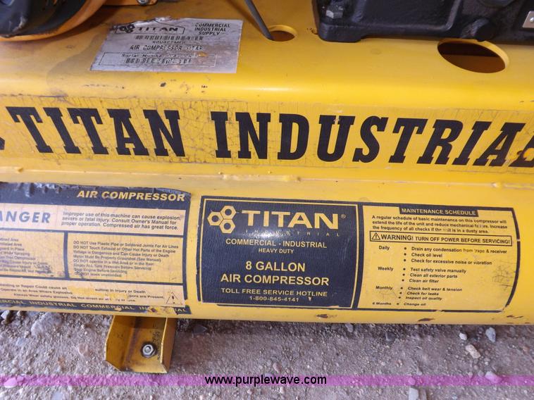 image for item H7083 Titan twin cylinder air compressor