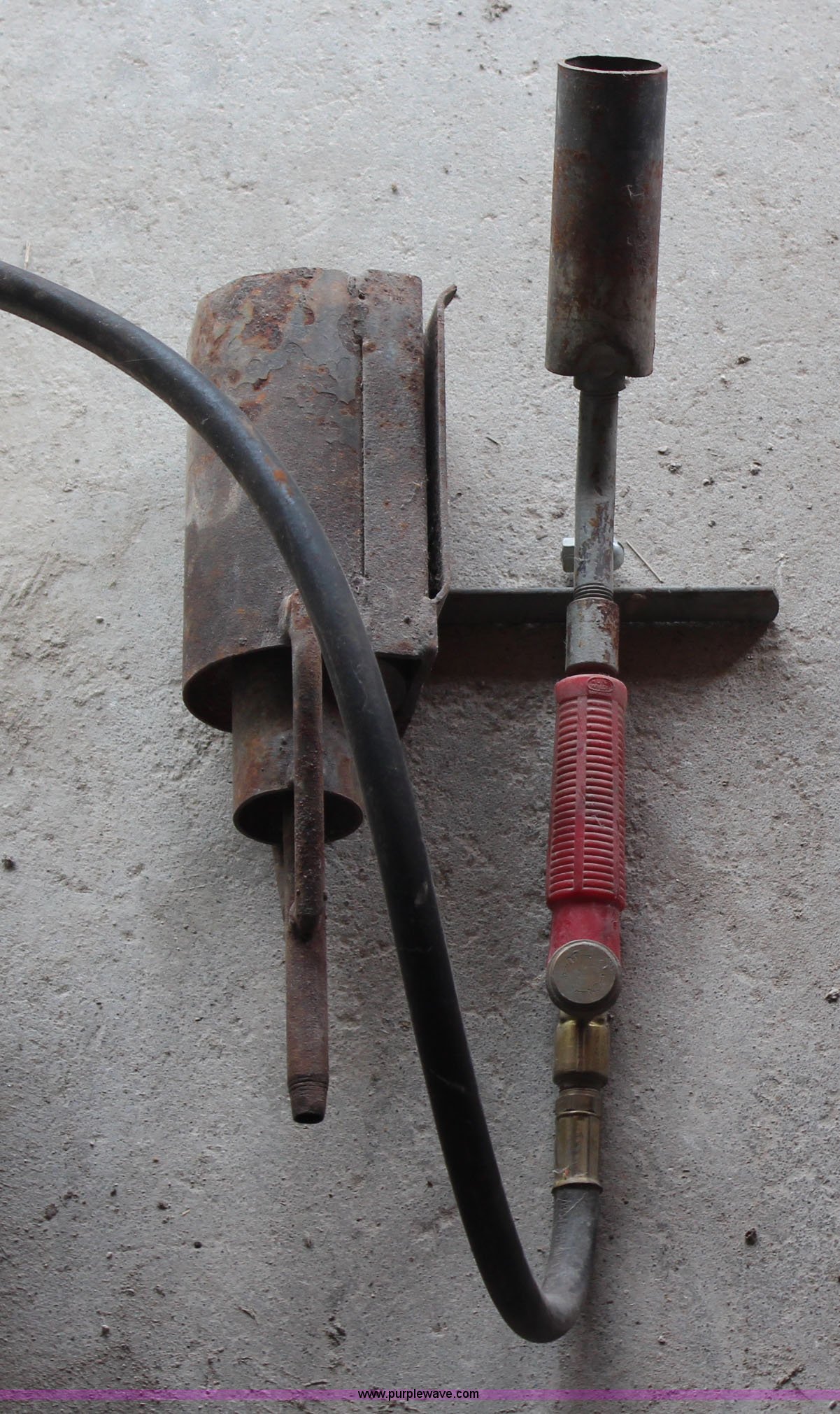 Propane tank with weed burner regulator and wand in Kirwin, KS Item X9441 sold Purple Wave