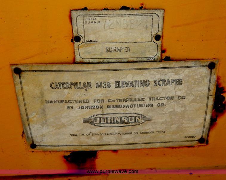 image for item D8171 1979 Caterpillar 613B scraper