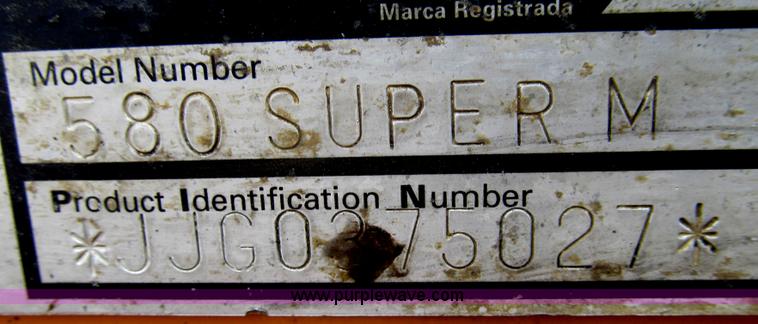 image for item E3930 2003 Case 580 Super M backhoe