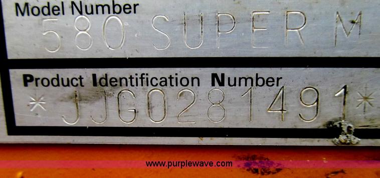 image for item E3931 2002 Case 580 Super M backhoe