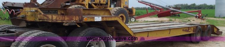 image for item F5044 1954 Transport 35' lowboy trailer