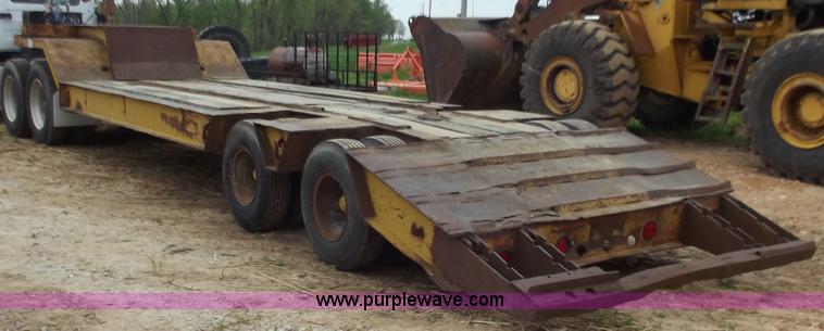 image for item F5044 1954 Transport 35' lowboy trailer