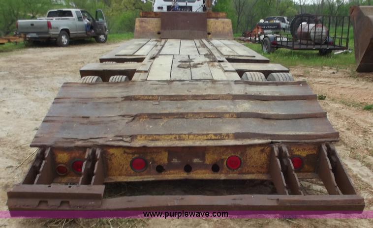image for item F5044 1954 Transport 35' lowboy trailer
