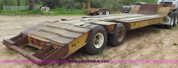image for item F5044 1954 Transport 35' lowboy trailer