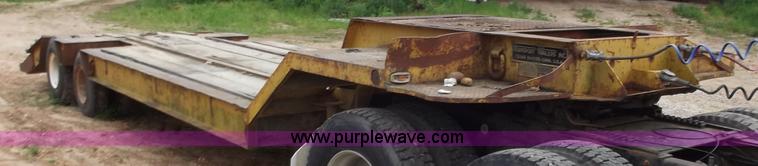 image for item F5044 1954 Transport 35' lowboy trailer