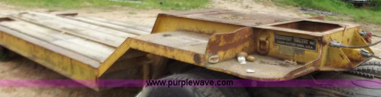 image for item F5044 1954 Transport 35' lowboy trailer