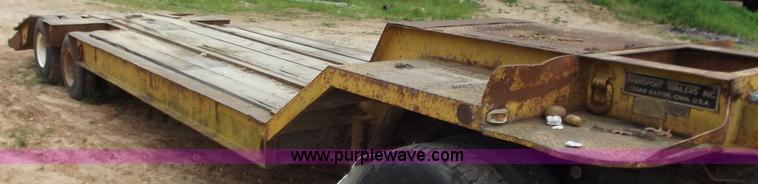 image for item F5044 1954 Transport 35' lowboy trailer