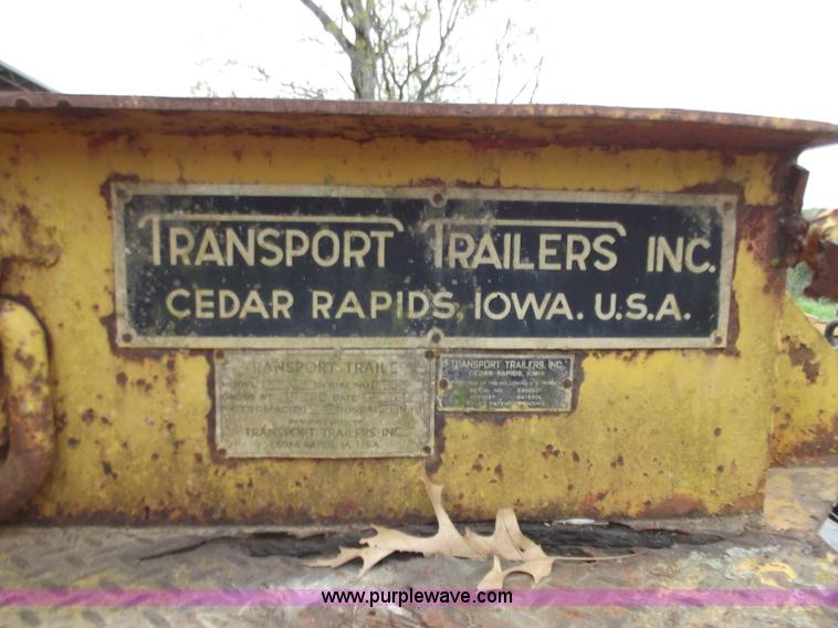 image for item F5044 1954 Transport 35' lowboy trailer