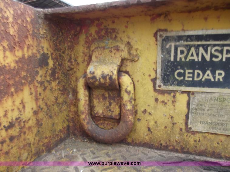 image for item F5044 1954 Transport 35' lowboy trailer