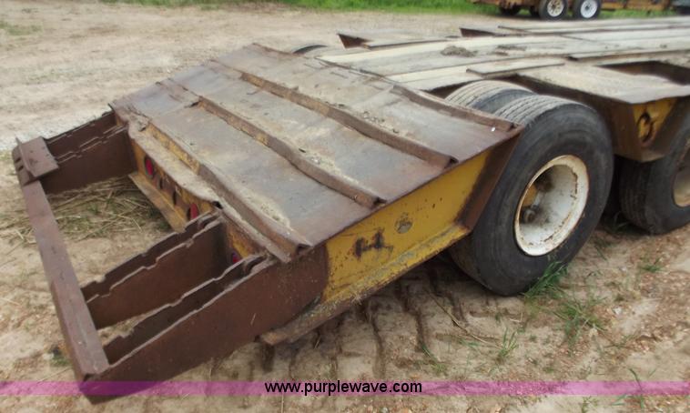 image for item F5044 1954 Transport 35' lowboy trailer