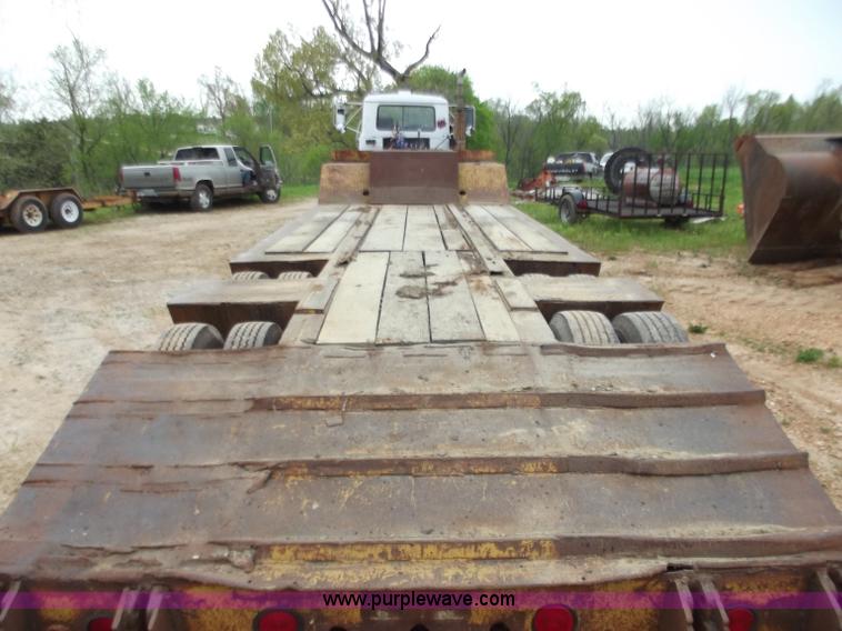 image for item F5044 1954 Transport 35' lowboy trailer