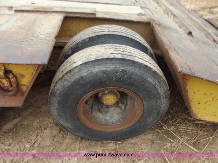 image for item F5044 1954 Transport 35' lowboy trailer