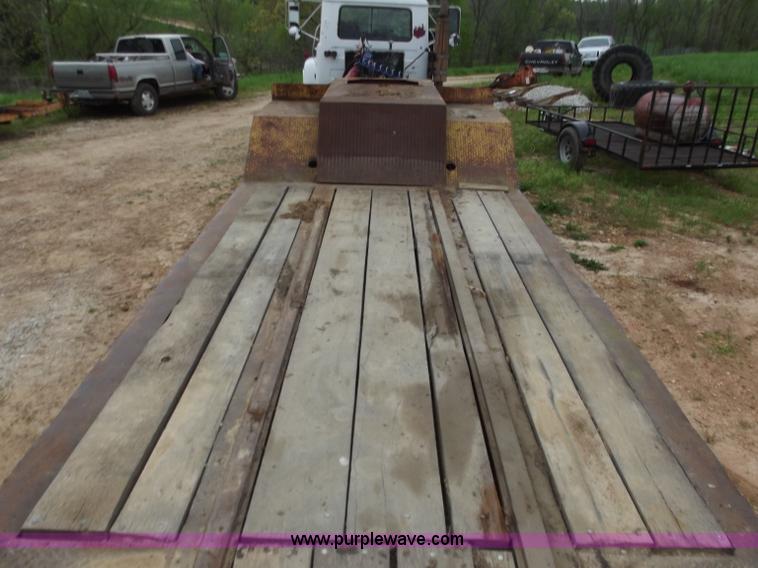 image for item F5044 1954 Transport 35' lowboy trailer