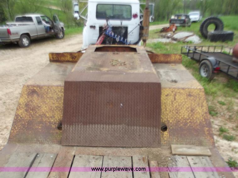 image for item F5044 1954 Transport 35' lowboy trailer