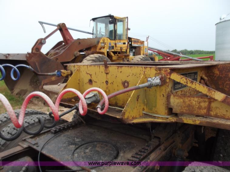 image for item F5044 1954 Transport 35' lowboy trailer