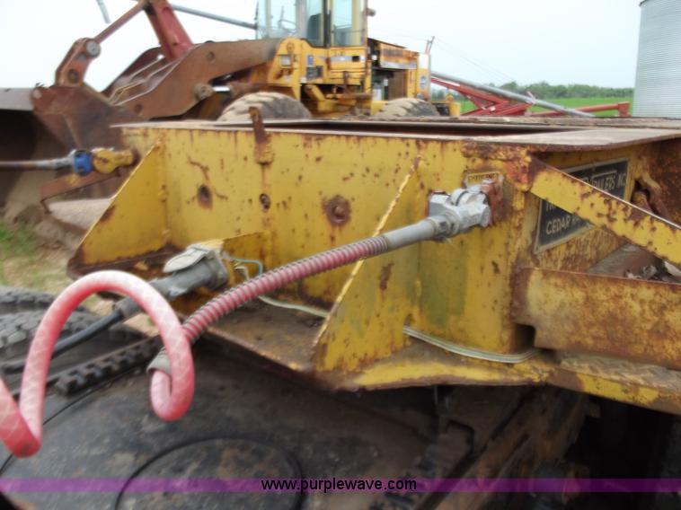 image for item F5044 1954 Transport 35' lowboy trailer