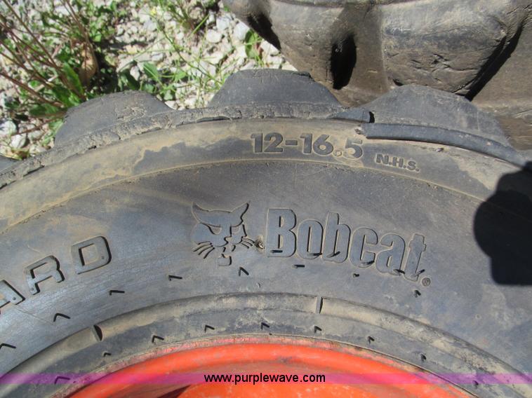 image for item F5052 Bobcat skid steer foam filled wheels and tires