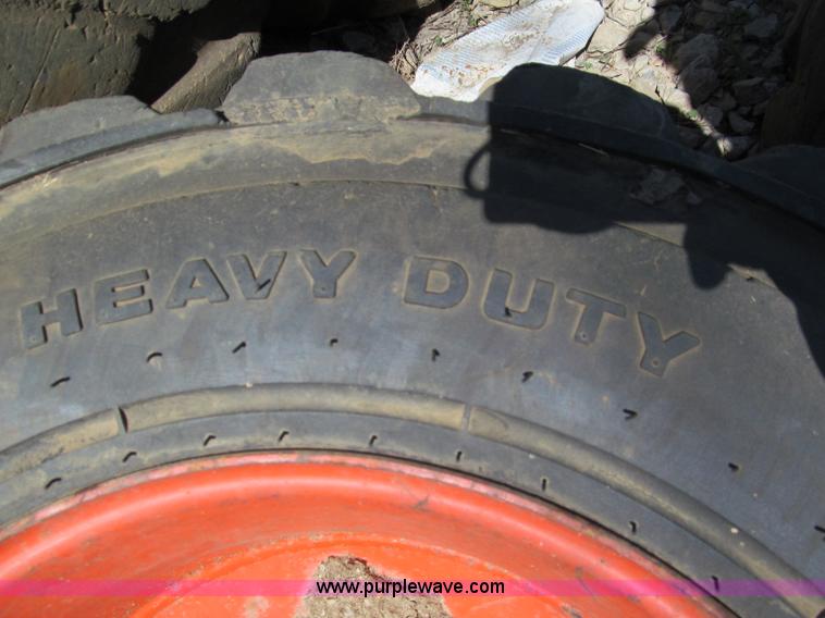 image for item F5052 Bobcat skid steer foam filled wheels and tires