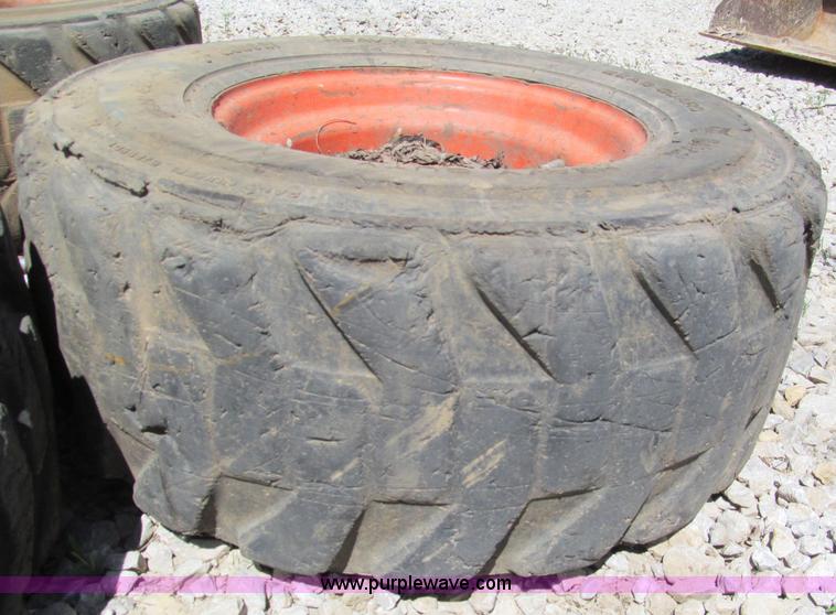 image for item F5052 Bobcat skid steer foam filled wheels and tires