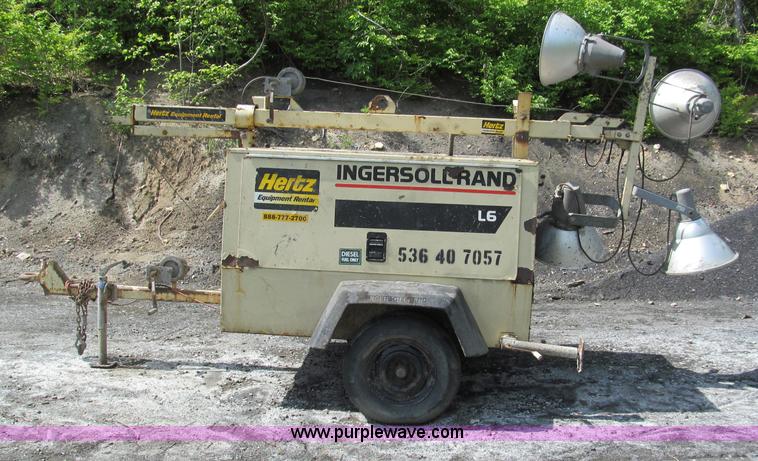 image for item F5054 1997 Ingersoll Rand L6-4MH light tower