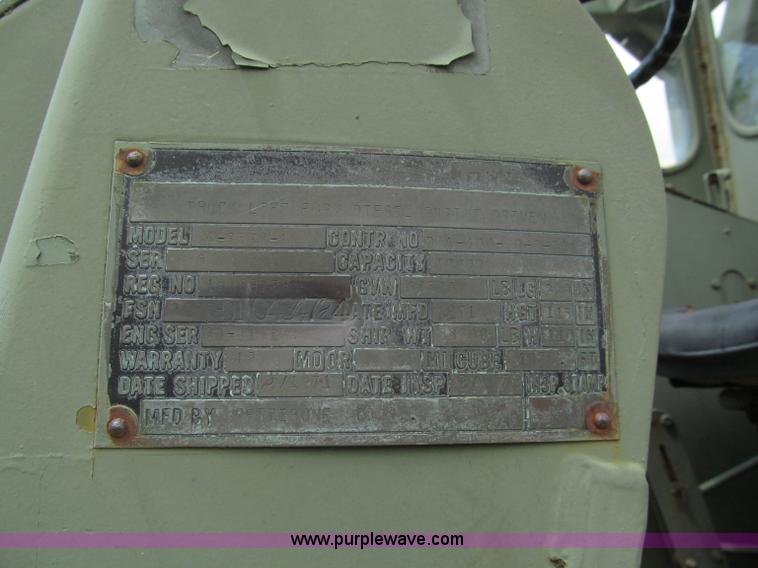 image for item F5063 Pettibone Rough Terrain military forklift