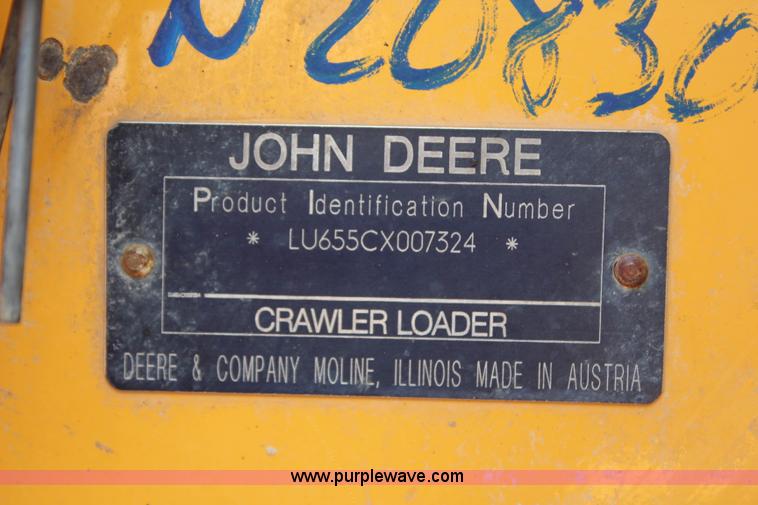 image for item G5271 2005 John Deere 655C track loader