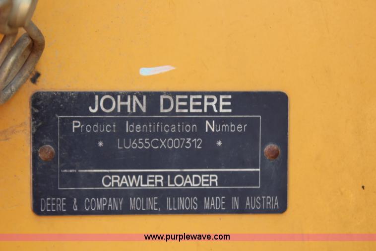 image for item G5272 2005 John Deere 655C track loader